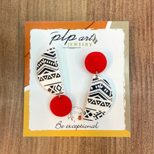Load image into Gallery viewer, Drop Polymer Clay Earrings - "Upside Down"
