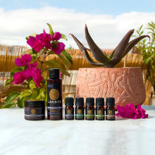 Φόρτωση εικόνας στο εργαλείο προβολής Συλλογής, Η εμπειρία της Αρωματοθεραπείας: 5 καθαρά Αιθέρια Έλαια + Κρέμα Σώματος ΛΕΒΑΝΤΑ + Αφρόλουτρο ΛΕΒΑΝΤΑ