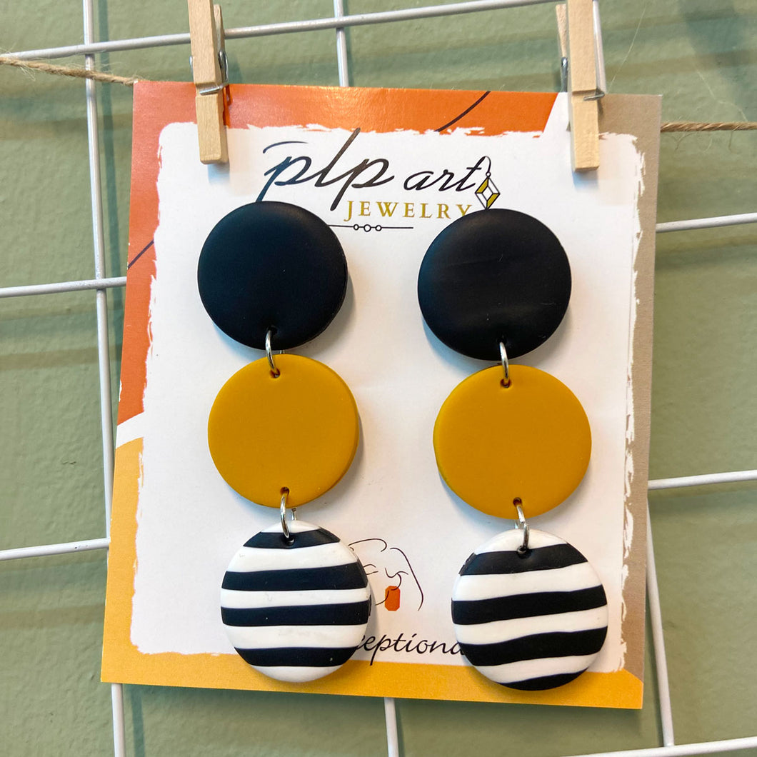 Drop Polymer Clay Earrings