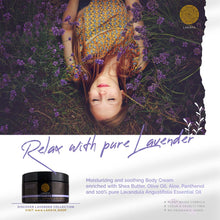 Load image into Gallery viewer, LAVENDER Hand &amp; Body Cream with 100% Pure Essential Oil
